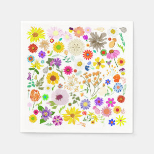 Överensstämmelse mellan Springtime-blommigt Pappersservett