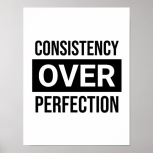 Överensstämmelse över Perfektion. Fokus är Nyckel. Poster