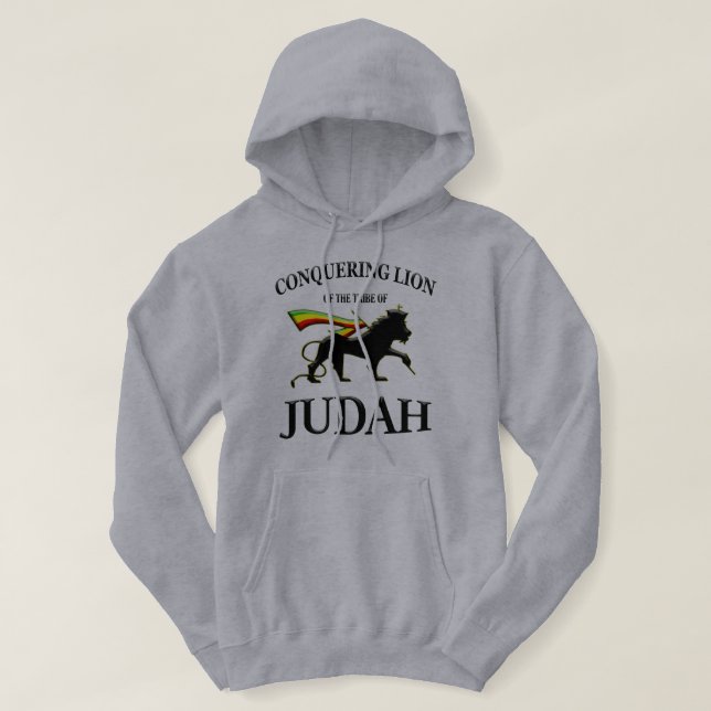 Övererövrande Lejon för Judah Hoodie (Design framsida)