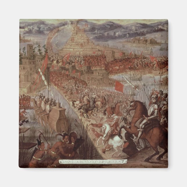 Övererövringen av Tenochtitlan Magnet (Framsidan)