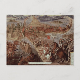 Övererövringen av Tenochtitlan Vykort