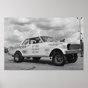 Överexponerad Nova Gasser - Vintage Drag Poster
