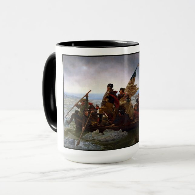 Överfarten över Delaware 1776: General George Wash Mugg (Framsida vänster)
