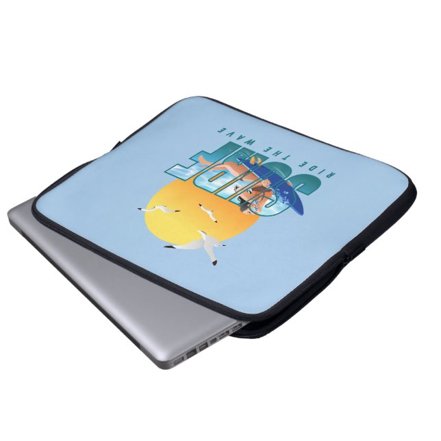 Överfarten rider vågen | 15 tum Laptop sleeve (F) (Framre botten)