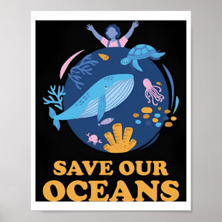 Överfiske Spara våra hav Poster
