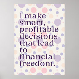Överflöd affirmationsaffisch poster