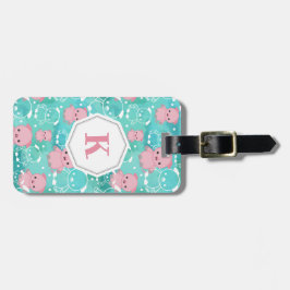 Överflöd av Monogrammed grisar - Bagagebricka