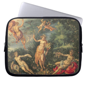 Överflöd och de fyra inslagen, c.1606 (olja på  laptop fodral