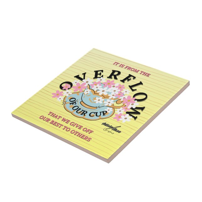 Överflöda keramiska plattor av Poet Adiela Akoo Kakelplatta (Sidan)