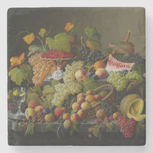 Överflödande frukt, 1858 (olja på kanfas) stenunderlägg