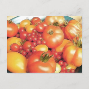 Överflödande skörd - Heirloomtomater Vykort