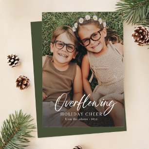 Överflödig Helgdag Cheer Photo jul Card Julkort