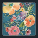 Överflödiga Blommigtar I Fyrkantig Klocka<br><div class="desc">Många Blommigtar i Chariklia Zarris. I en vattenfärgsliknande stil har dessa blommor skapats i olika former och i olika färger. | 144503FN</div>