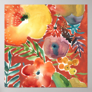 Överflödiga Blommigtar III Poster
