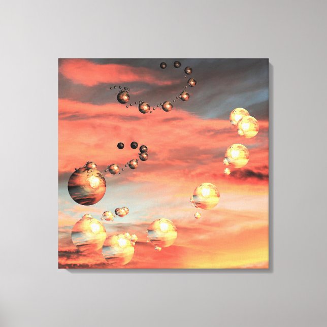 Överflödiga planeter canvastryck (Framsida)