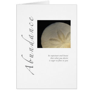 ÖverflödSanddollar Hälsningskort