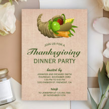 Överflödshorn | Thanksgiving-middag på juteskål