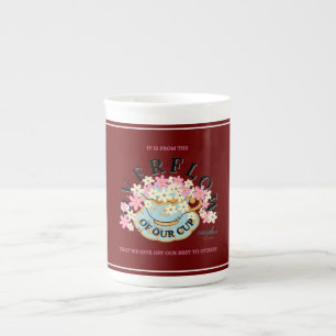 OVERFLOW Bone China Mugg av Adiela Akoo Benporslin Mugg
