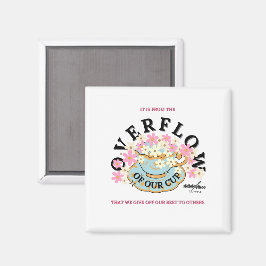 OVERFLOW Square Magnet Designad av Adiela Akoo