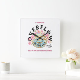 OVERFLOW Väggur av Poet Adiela Akoo