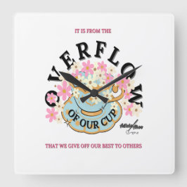 OVERFLOW Väggur av Poet Adiela Akoo