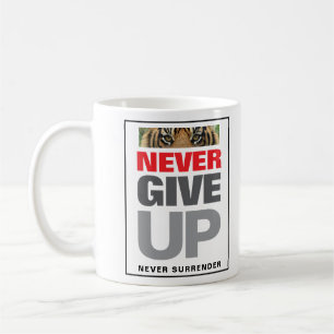 Överför aldrig Ge uppåt utan att ha lyckats klassi Kaffemugg