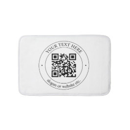 Överför din egen QR-kod och Anpassade-text Badrumsmatta