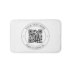 Överför din egen QR-kod och Anpassade-text Badrumsmatta