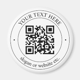 Överför din egen QR-kod och Anpassade-text Magnet