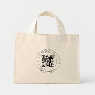 Överför din egen QR-kod och Anpassade-text Mini Tygkasse