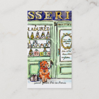 Överför ditt husdjur till den Paris valpen Visitkort