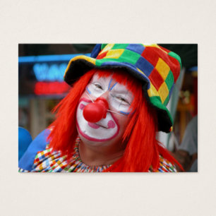 Överför i clownen visitkort