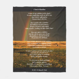 "Överför jag en regnbåge" landskap Fleecefilt