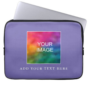 Överför Lila av periwinkle-Elegant för fotoavbildn Laptop Fodral