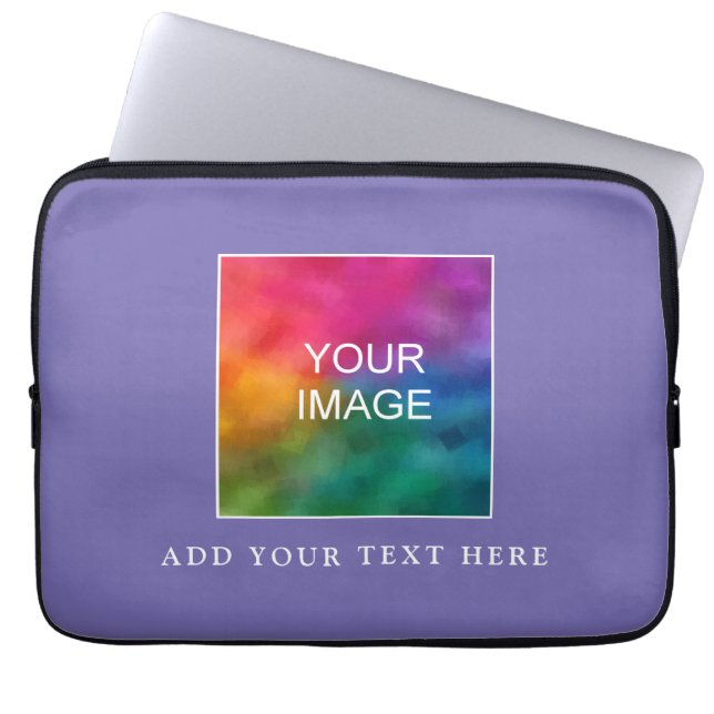 Överför Lila av periwinkle-Elegant för fotoavbildn Laptop Fodral (Framsidan)