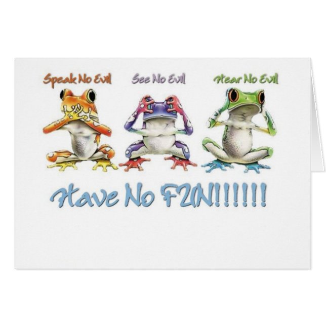 Överför lite en roligt hälsningskort (Framsidan Horizontal)