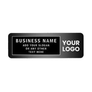 Överför Logotyp eller QR-kod   Övertoning för Färg Returadress Etikett