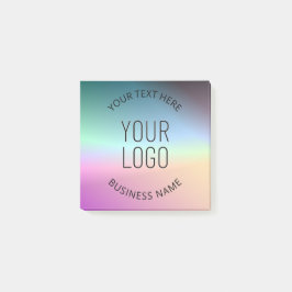 Överför Logotyp | Färgförändrande övertoning Färg Post-it Block