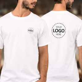 Överför logotyp - Logotyp fram och bak T Shirt