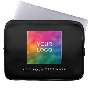 Överför Logotyp Modern svart och vit mall bäst Laptop Fodral