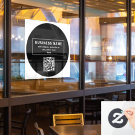 Överför QR-kod eller Logotyp | Modern svart