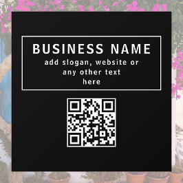 Överför QR-kod eller Logotyp | Modern svart
