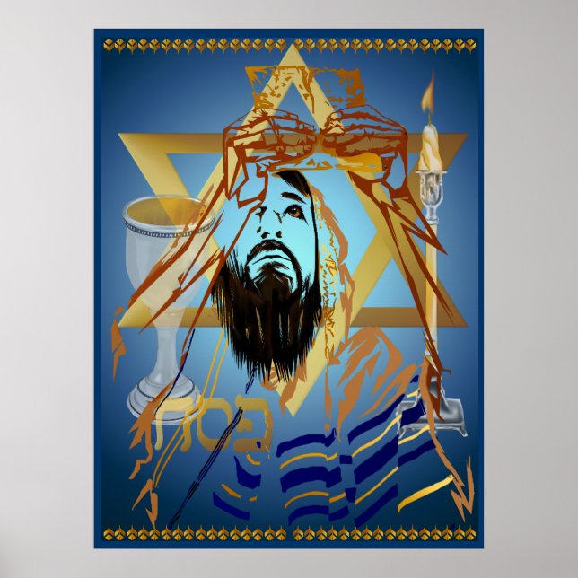 Överför samlingskonstruktion - blå utskrift poster (Framsidan)