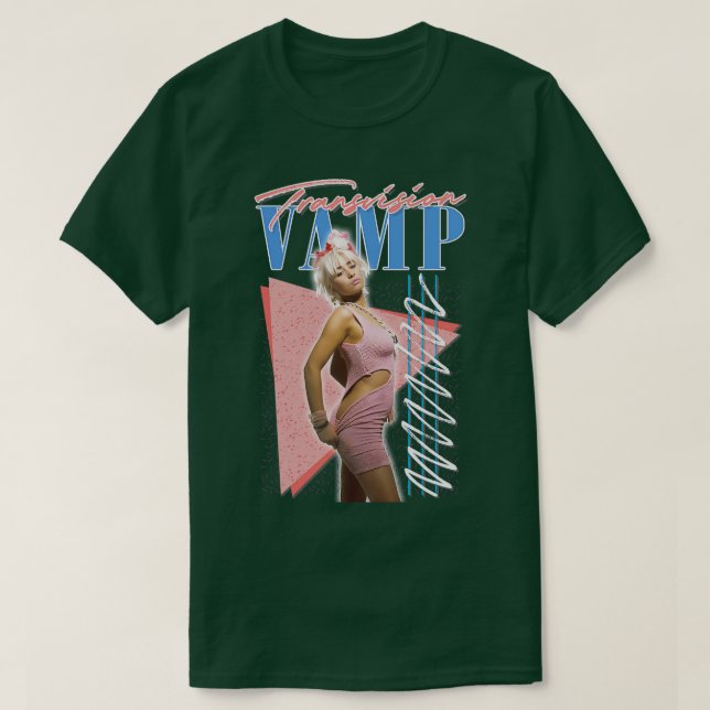 Överför Vampig 80-talskonst i Retro Fläkt T Shirt (Design framsida)