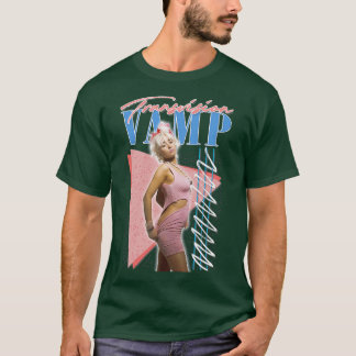 Överför Vampig 80-talskonst i Retro Fläkt T Shirt