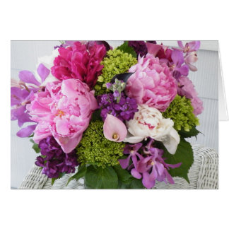 Överföra dig en bukett av lyckan hälsningskort