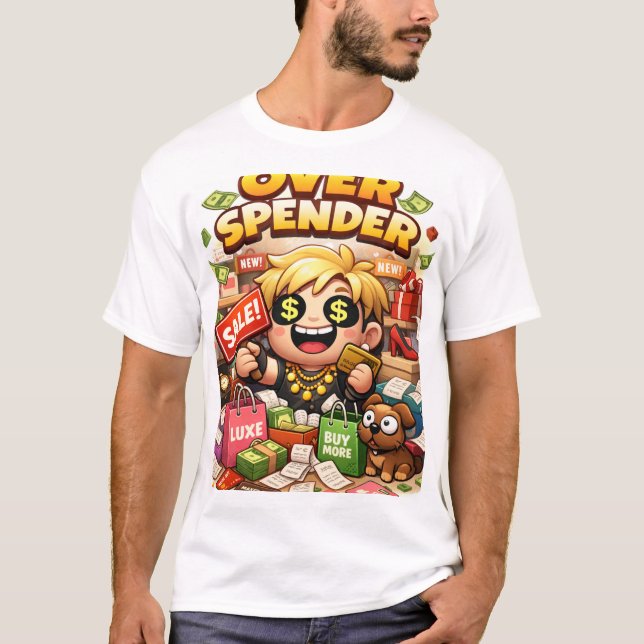 överförbrukare t shirt (Framsida)