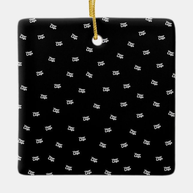 Överförd bild, design eller Logotyp - slumpmässigt Julgransprydnad Keramik (Framsida)