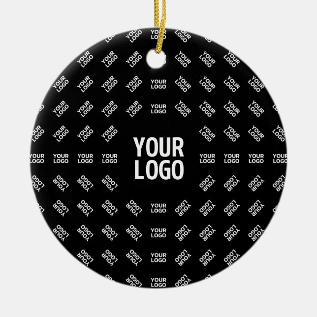 Överförd bilddesign eller Logotyp | Unik Patten Julgransprydnad Keramik (Framsidan)