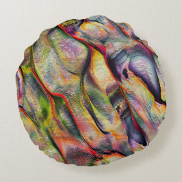 Överförd med ojämnhet och virtuell vattenfärg rund kudde